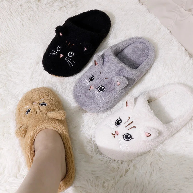 Zillas Cat Plush Slippers