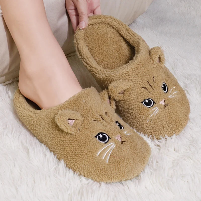 Zillas Cat Plush Slippers