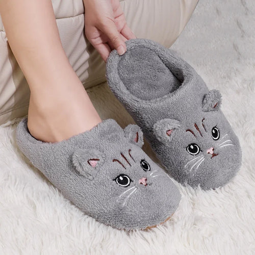 Zillas Cat Plush Slippers